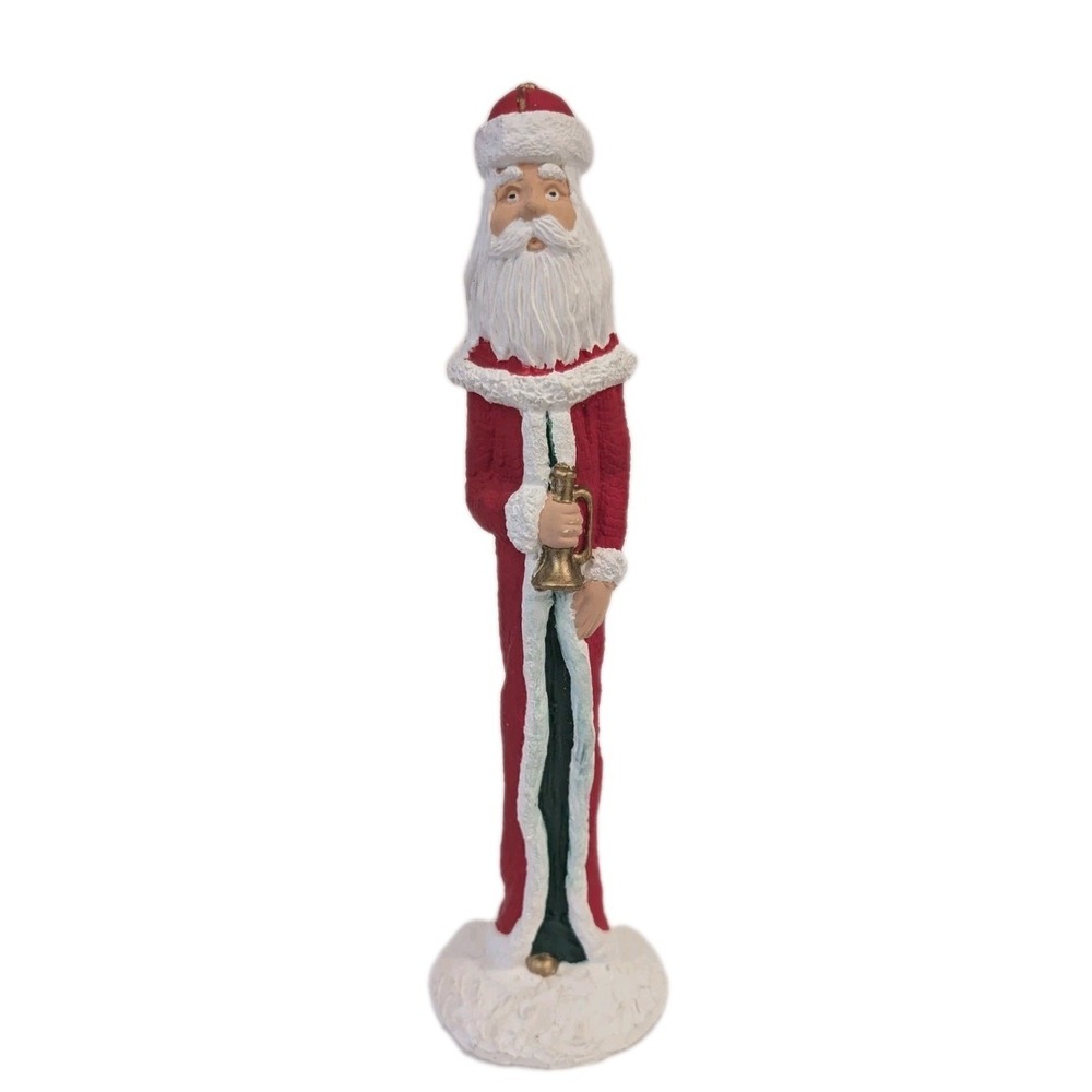 Vintage Christmas Old-World Santa Claus Ceramic Mold Hand Painted 10" Figurine